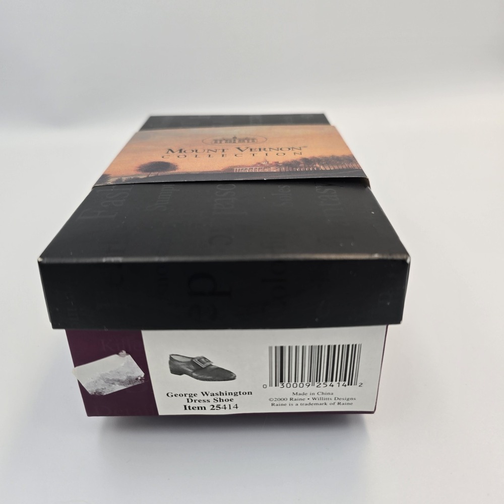 Just The Right Shoe George Washington In Box Raine Willetts COA 2000 Vintage - Picture 7 of 10